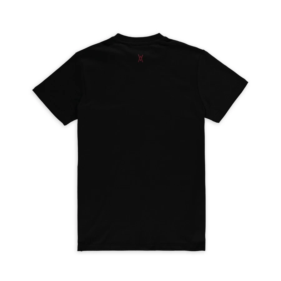 Aspact Wave Graphic Tee - Black Casual T-Shirt for Men & Women