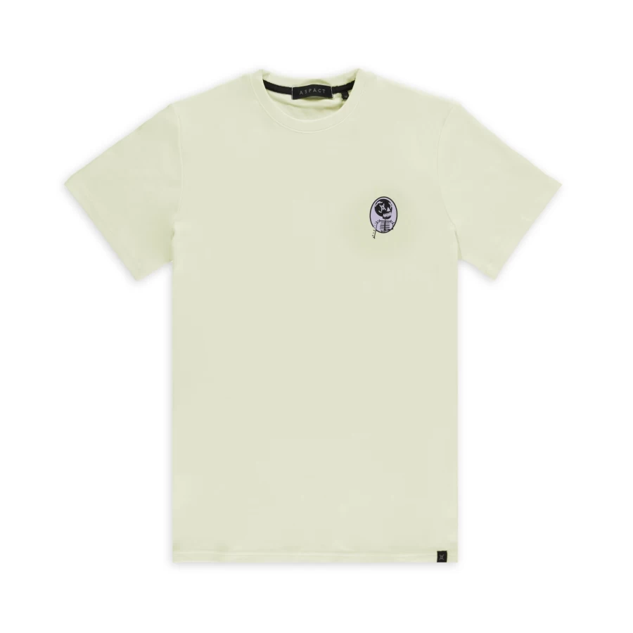 "Aspact Skull Portrait Graphic T-Shirt in Aqua Color | Premium Cotton Tee"