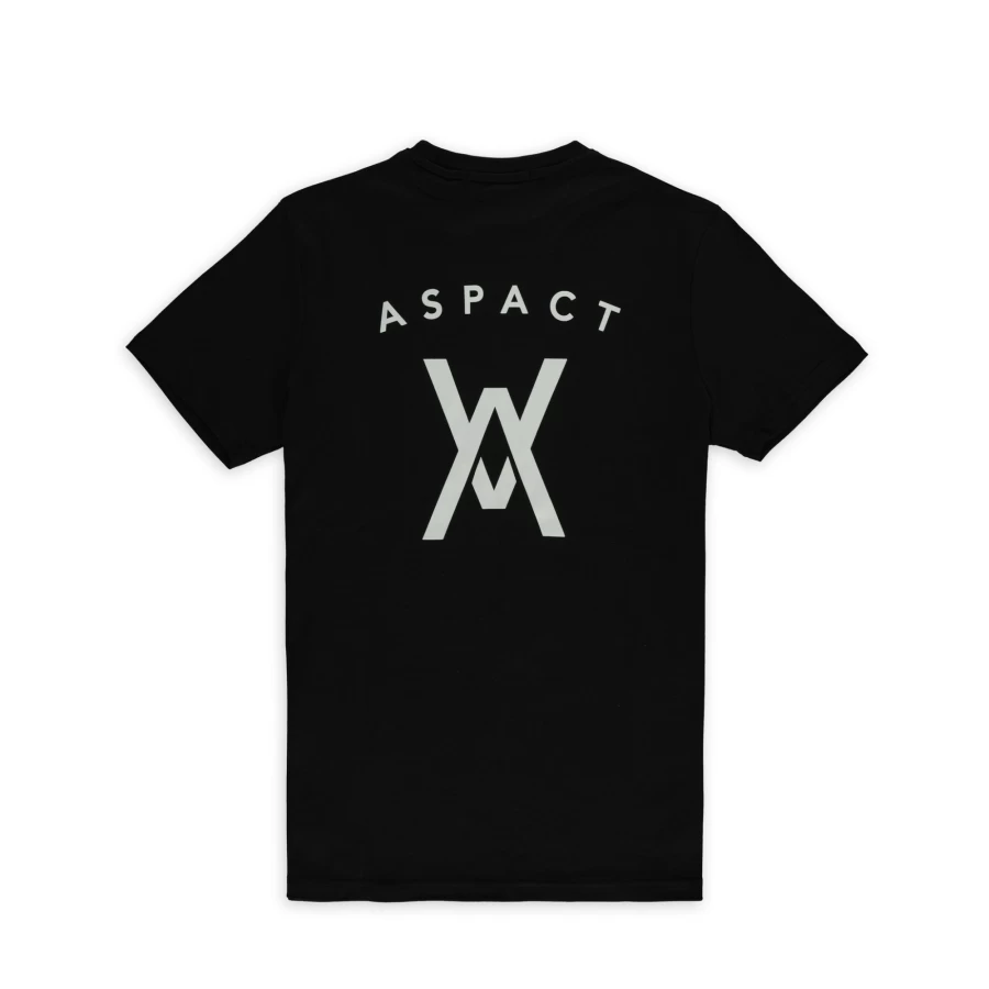 Aspact Black Back Logo T-Shirt - Classic Cotton Tee with Branded Design