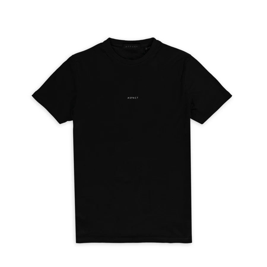 Aspact Black Back Logo T-Shirt - Classic Cotton Tee with Branded Design