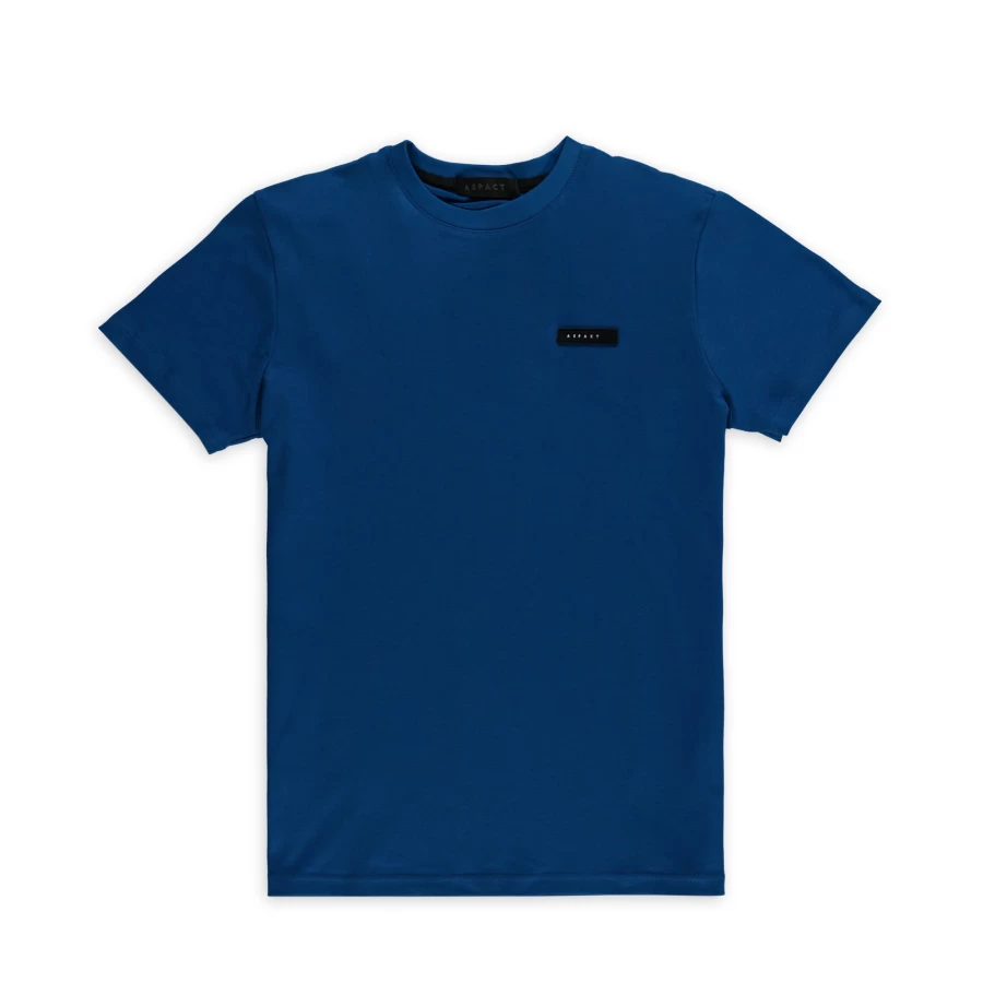Aspact Premium Classic Blue Cotton T-Shirt for Men - Soft Comfort Fit Tee