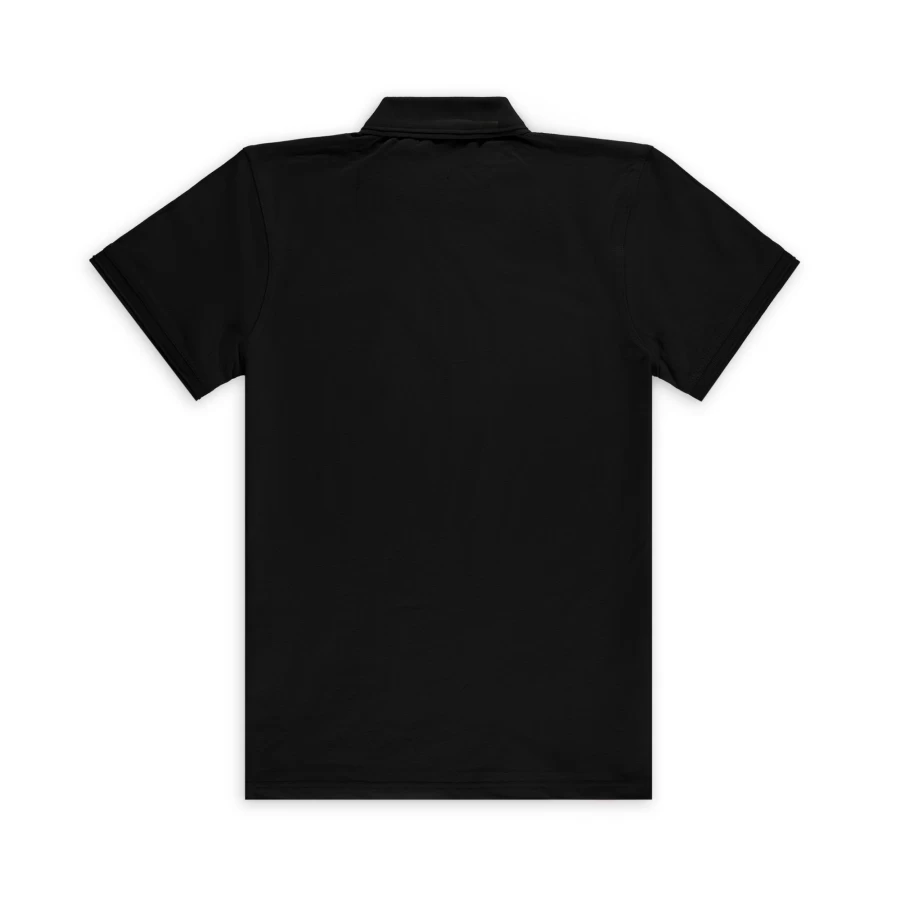 Aspact Men's Black Metal Plate Polo Shirt - Premium Stylish Casual Wear