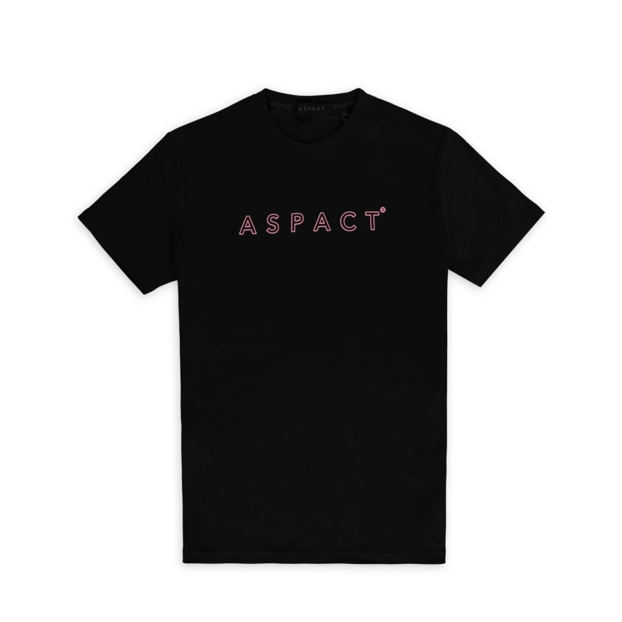 Aspact Arona Black T-Shirt for Men - Premium Cotton Tee