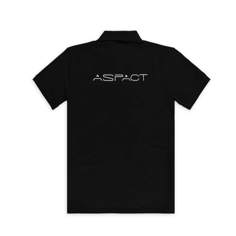 Aspact Men's Premium Black Polo Shirt - Classic Heaven Polo for Casual & Formal Wear