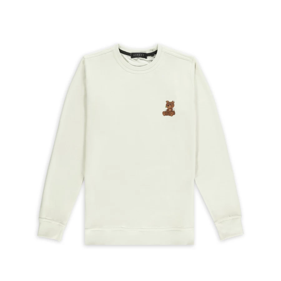 Aspact Lost Teddy Sweater Canoli - Cozy Knit Pullover with Teddy Bear Design