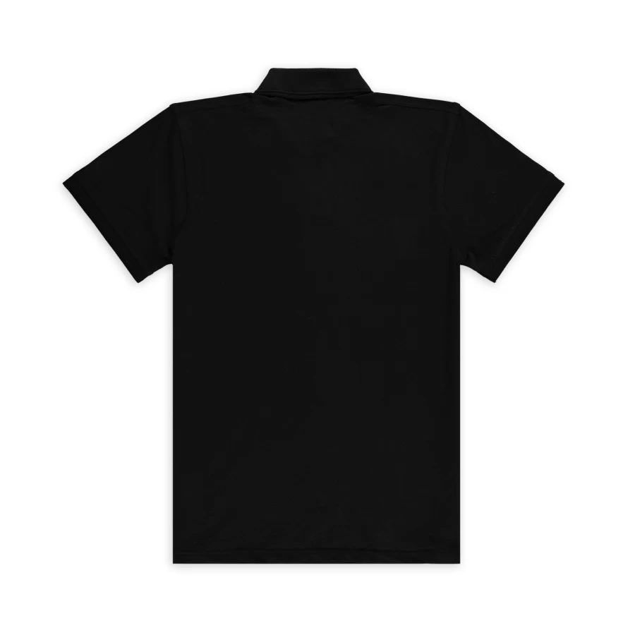 Aspact Men's Black Leather Polo Shirt 2.0 - Premium Genuine Leather Casual Top