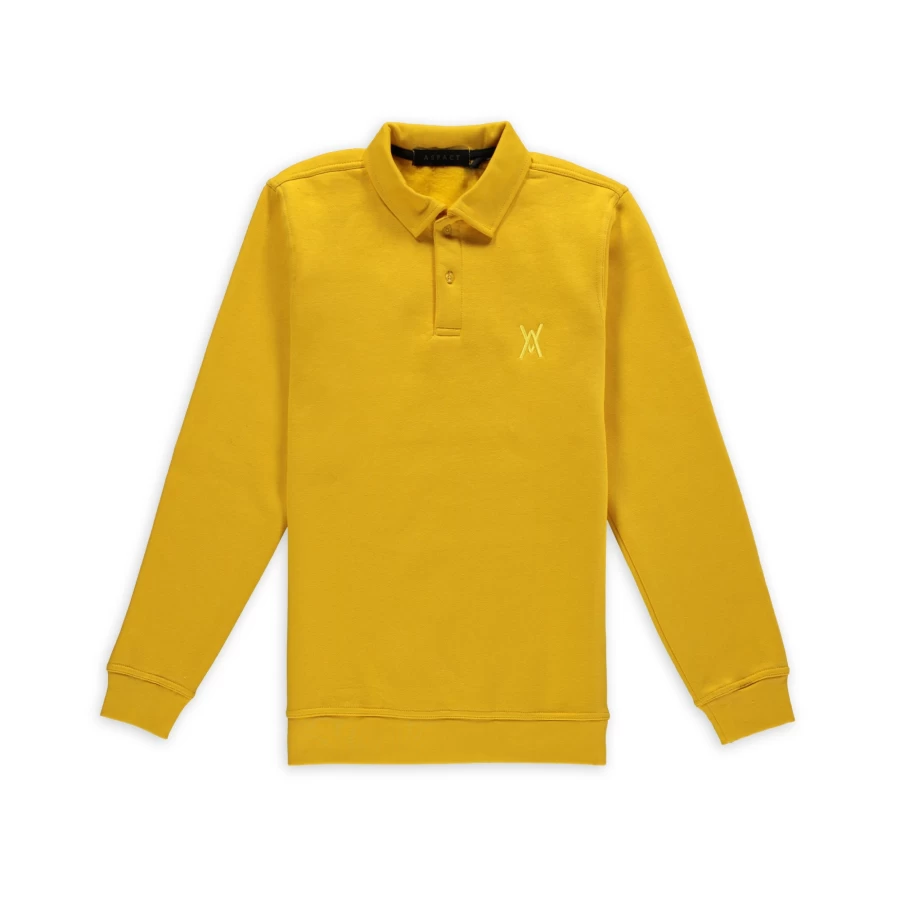 Aspact Premium Bumblebee Polo Sweater for Men - Soft Knit Casual Pullover