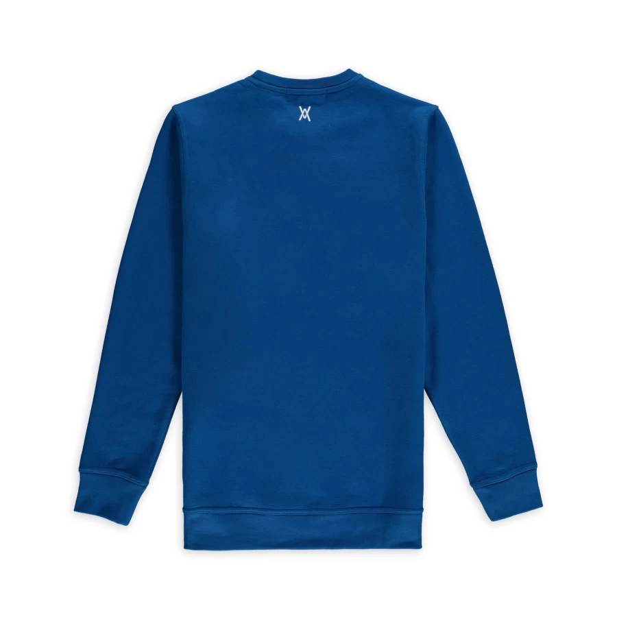 Aspact Classic Blue Circle Knit Sweater - Timeless Casual Pullover