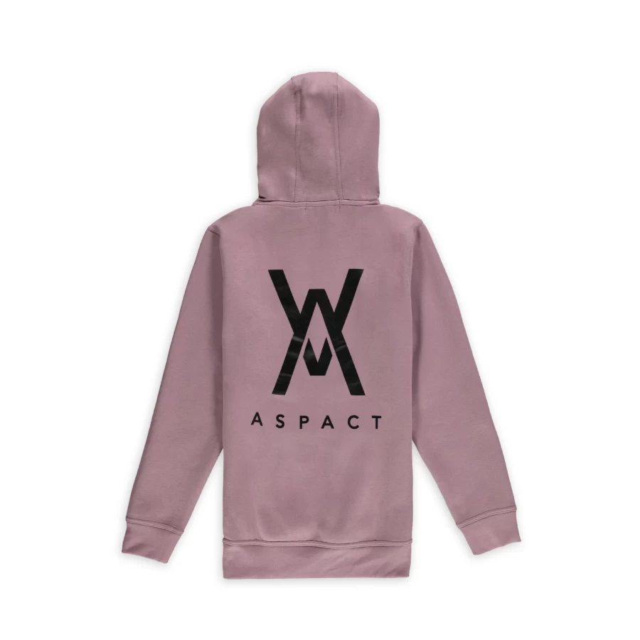 Aspact Elderberry Hoodie with Back Logo - Stylish & Comfortable Pullover