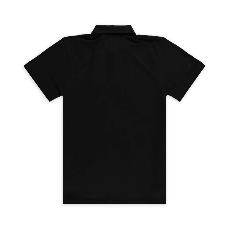 Aspact Men's Classic Black Teddy Bear Polo Shirt - Casual Comfort Fit