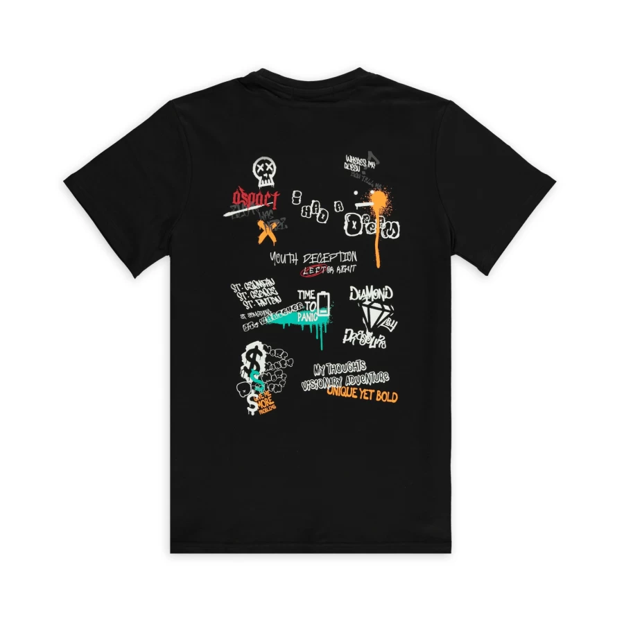 "Aspact Thoughs On Tee Black - Premium Black Cotton T-Shirt"
