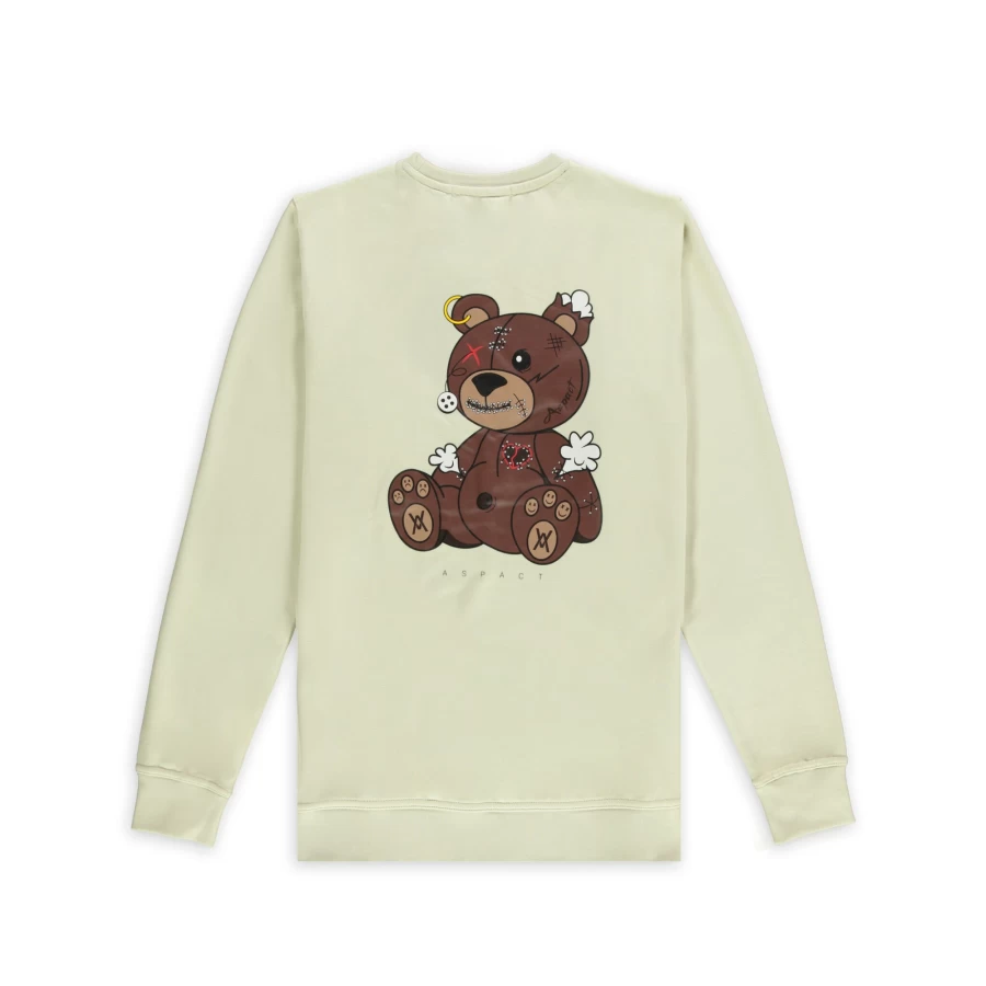 "Aspact Aqua Blue Teddy Bear Soft Sweater for Cozy Comfort"
