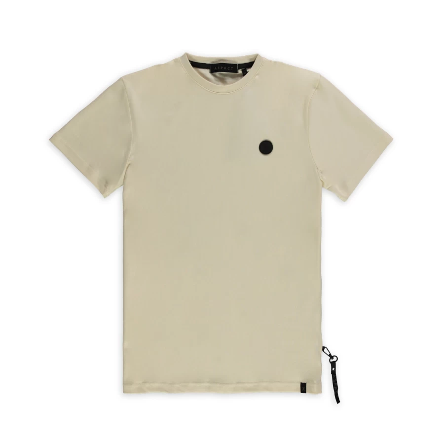 Aspart Clipper Tee - Soft Beige Cotton T-Shirt for Men & Women | Relaxed Fit Casual Top