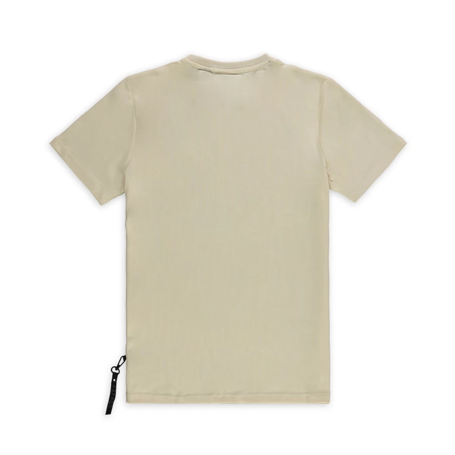 Aspart Clipper Tee - Soft Beige Cotton T-Shirt for Men & Women | Relaxed Fit Casual Top