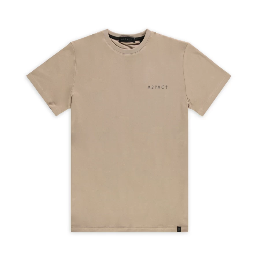 Aspact Broken Heart T-Shirt in Taupe - Soft Vintage Tee for Men and Women