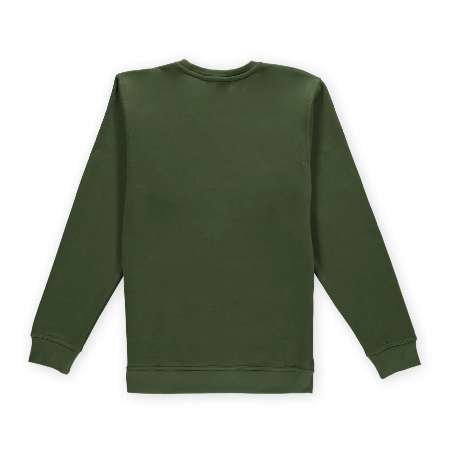 Aspart Green Logo Embroidered Crewneck Sweatshirt - Ton Sur Ton Design