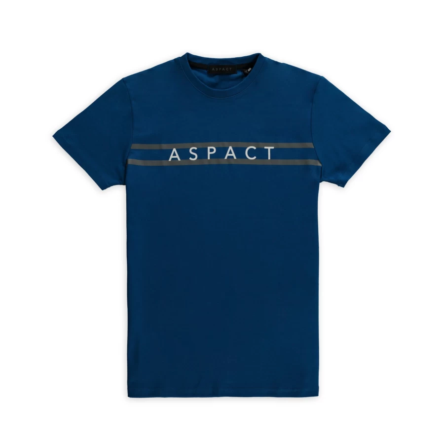 Aspact Noris Classic Blue T-Shirt for Men - Premium Cotton Casual Tee