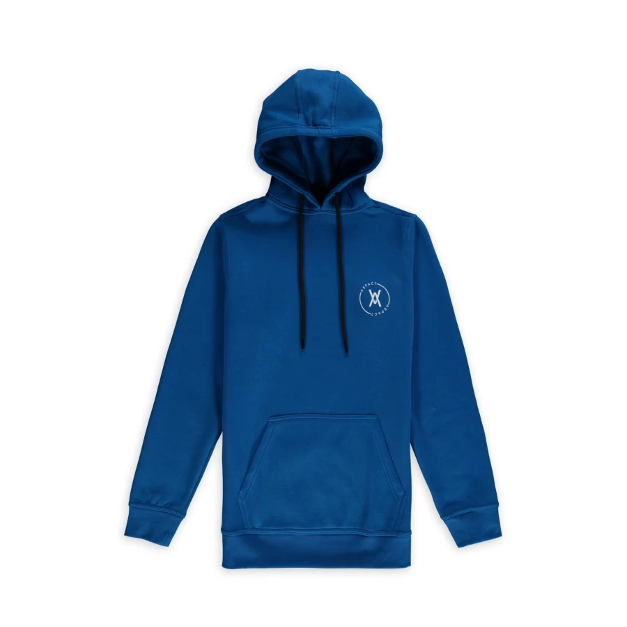 Aspact Classic Blue Circle Hoodie - Men's Casual Pullover Sweatshirt