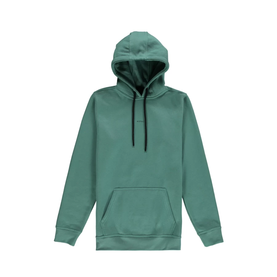 Aspact Beryl Green Hoodie with Back Logo - Stylish Men's Pullover Sweatshirt