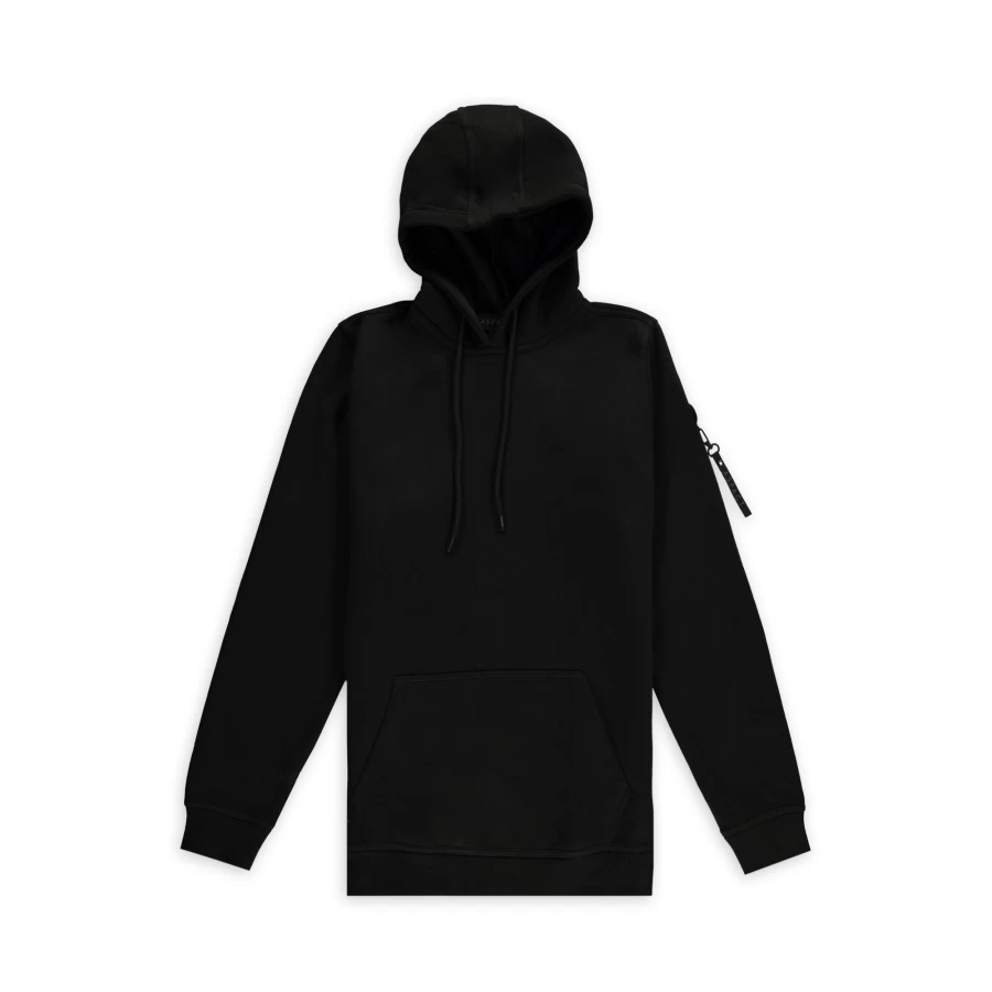 Aspact Clipper Black Hoodie - Men's Streetwear Pullover Sweatshirt