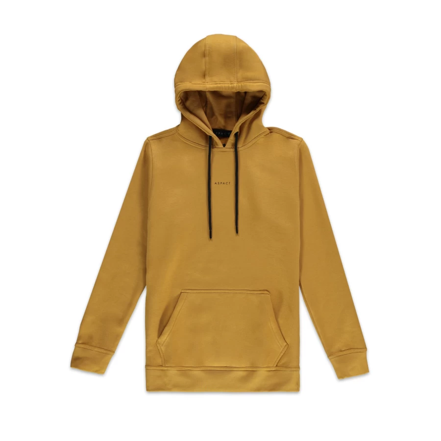Aspact Honey Color Hoodie with Back Logo - Stylish & Comfortable Pullover