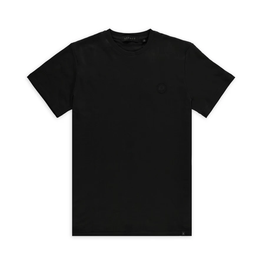 Aspact Black Leather T-Shirt for Men - Premium Soft Leather Tee