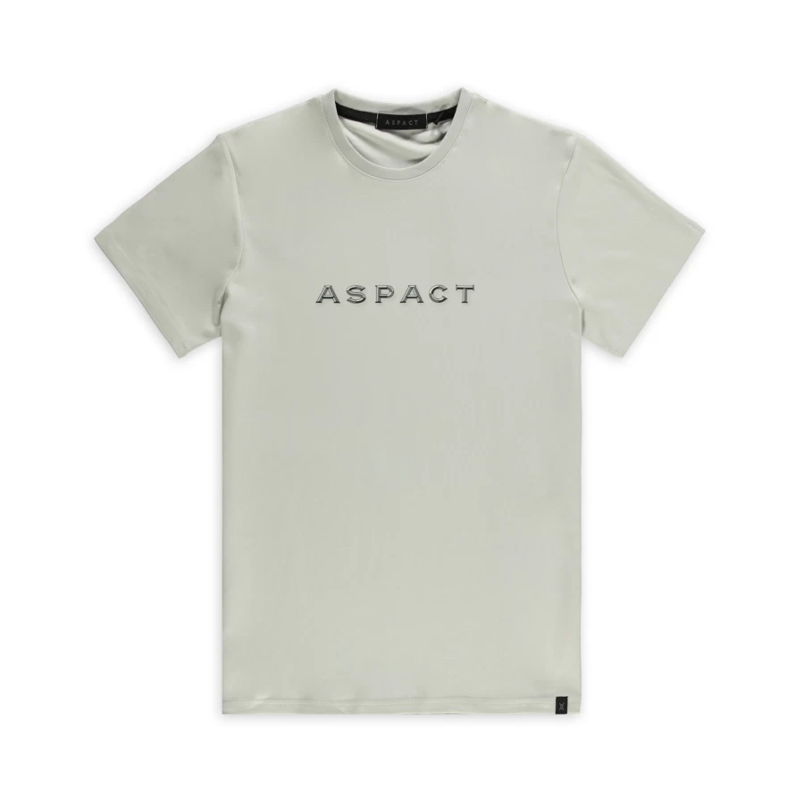 "Aspact The One Tee - Light Grey Premium Cotton T-Shirt for Men & Women"