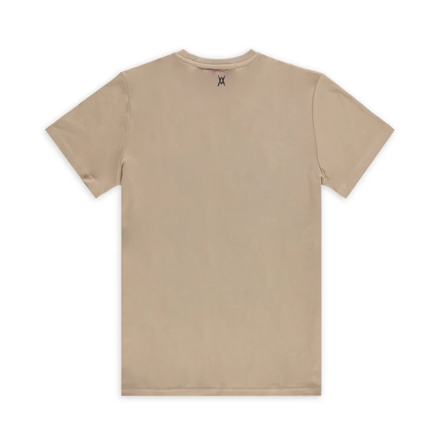 Aspart Skull Portrait Graphic T-Shirt in Taupe - Premium Cotton Streetwear Tee