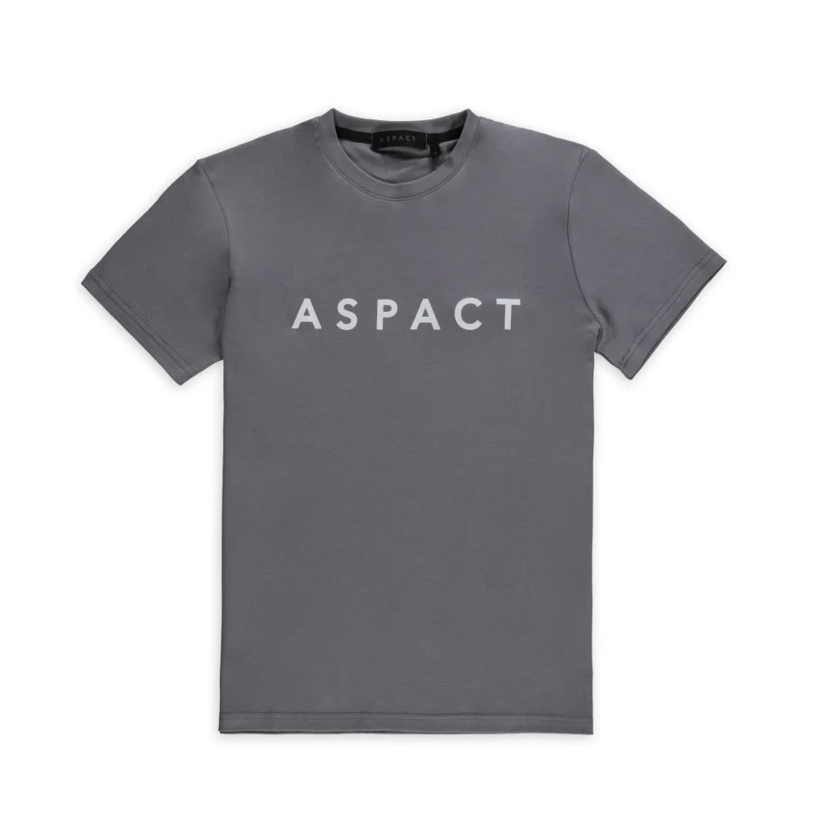 Aspact Calais Tee Quick Silver Men's T-Shirt - Lightweight Comfort Fit Casual Top