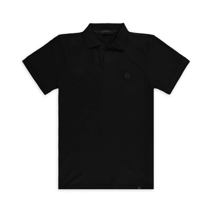 Aspact Men's Black Leather Polo Shirt 1.0 - Premium Quality Stylish Design