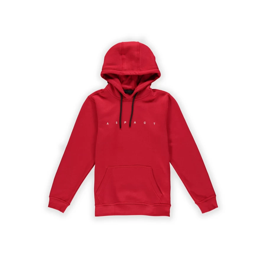 Aspact Iconic Hoodie 2.0 - Red Pullover Sweatshirt for Men & Women