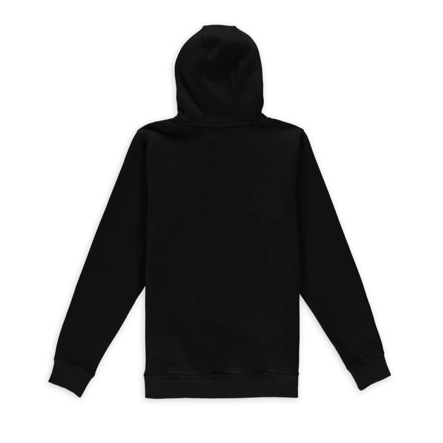 Aspact Black & Orange Heart Print Hoodie - Soft Unisex Pullover Sweatshirt