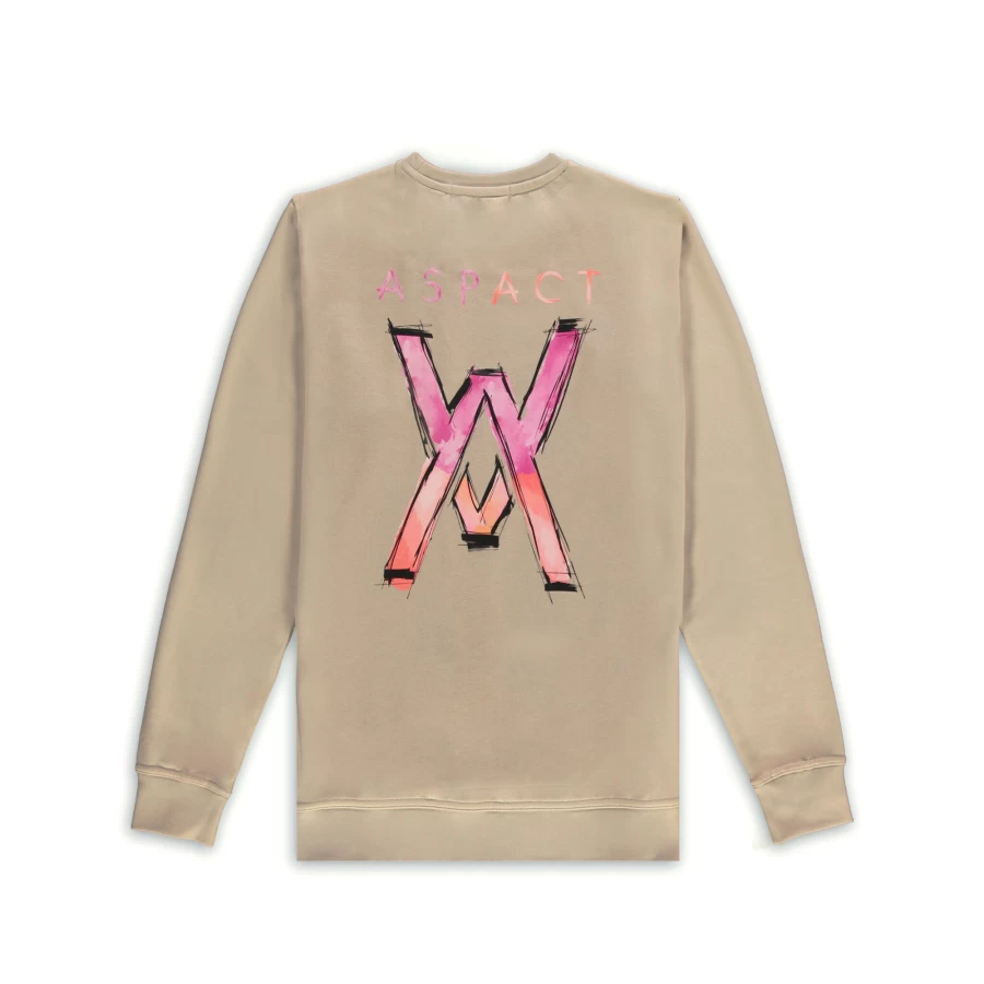 Aspact Abstract 2.0 Taupe Sweater - Modern Knitwear for Men & Women