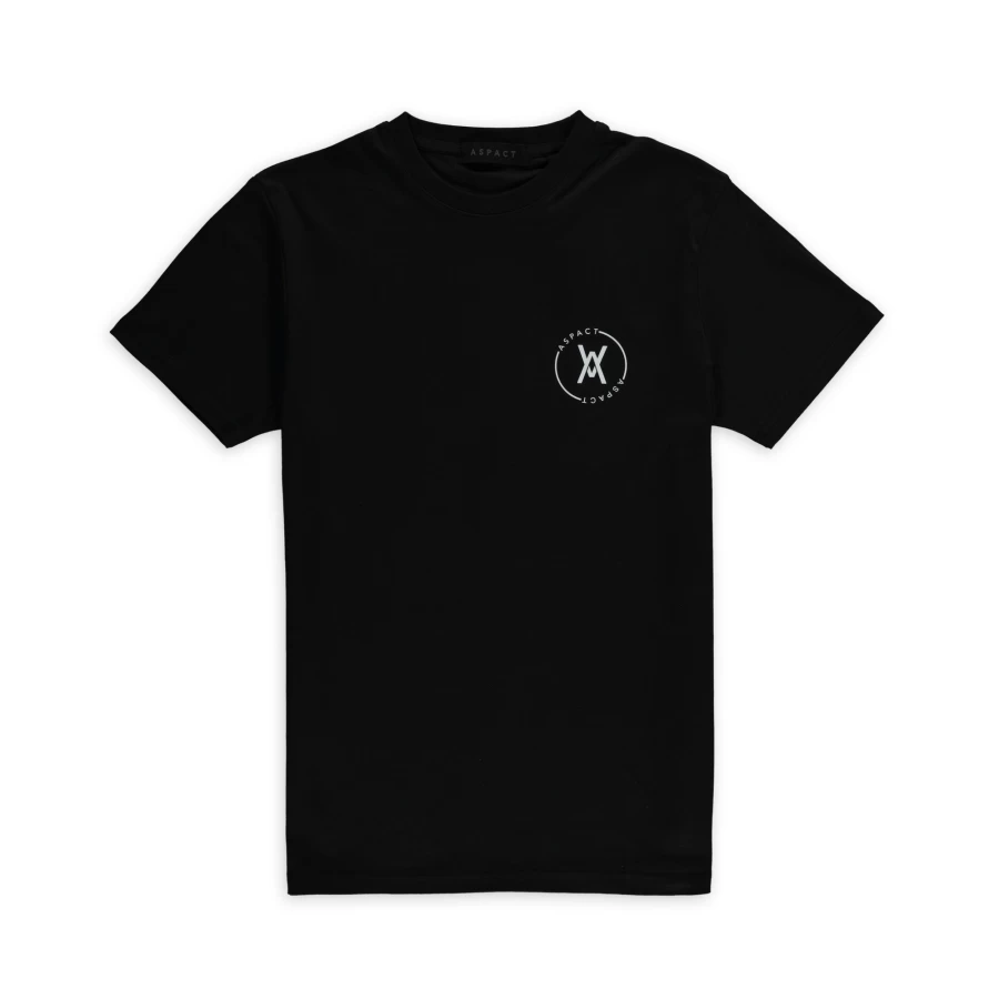 Aspact Circle Graphic Tee - Premium Black Cotton T-Shirt for Men & Women