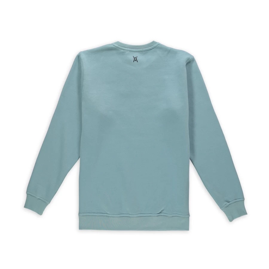 Aspact Premium Sweat Crewneck 2.0 - Light Blue Comfort Fit Cotton Pullover