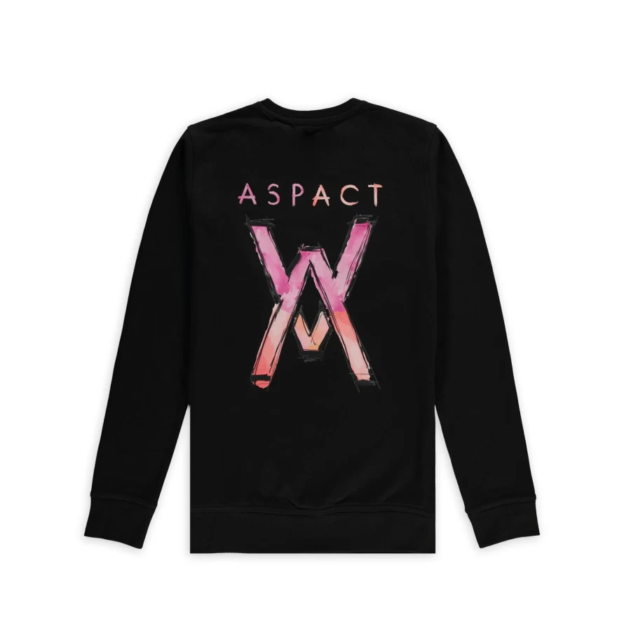 Aspact Abstract 2.0 Black Sweater - Modern Stylish Knitwear for Men & Women