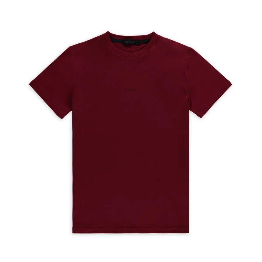 Aspact Rhubarb Red Back Logo T-Shirt for Men and Women - Casual Cotton Tee