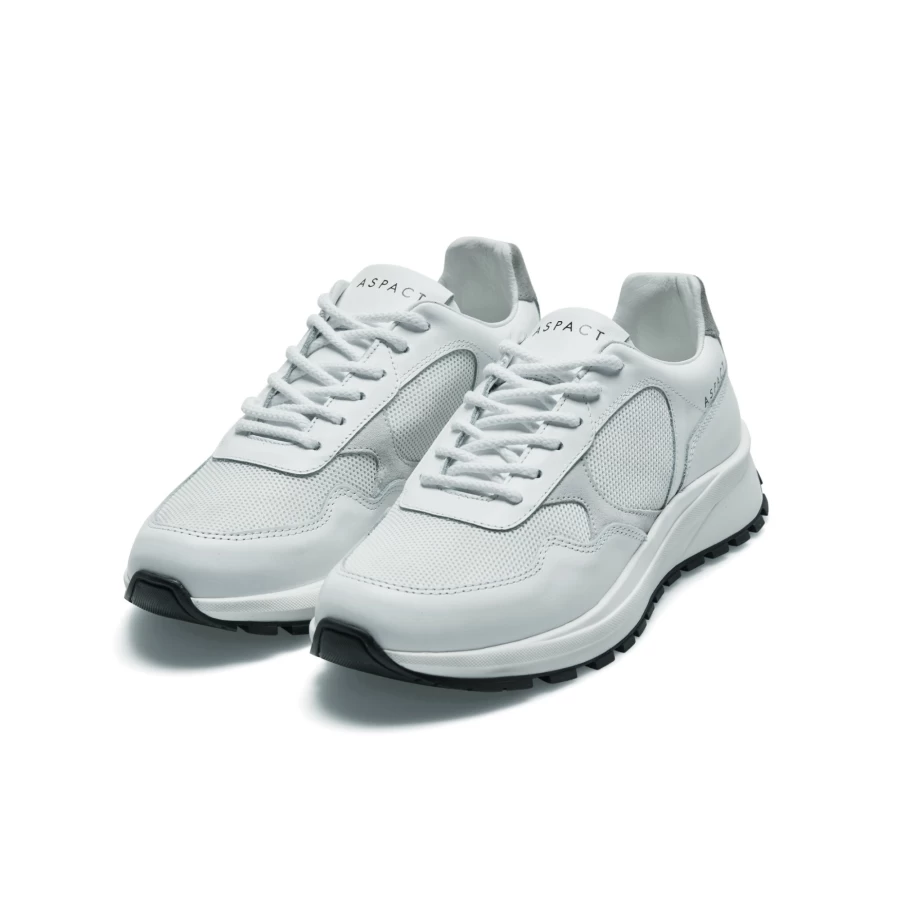 Aspact Runner White - Lightweight Running Shoes for Men & Women - Comfortable & Durable Design