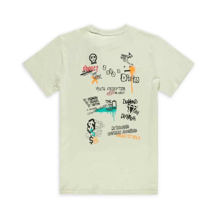 "Aspact Aqua Thoughts On Tee - Premium Cotton Graphic T-Shirt"
