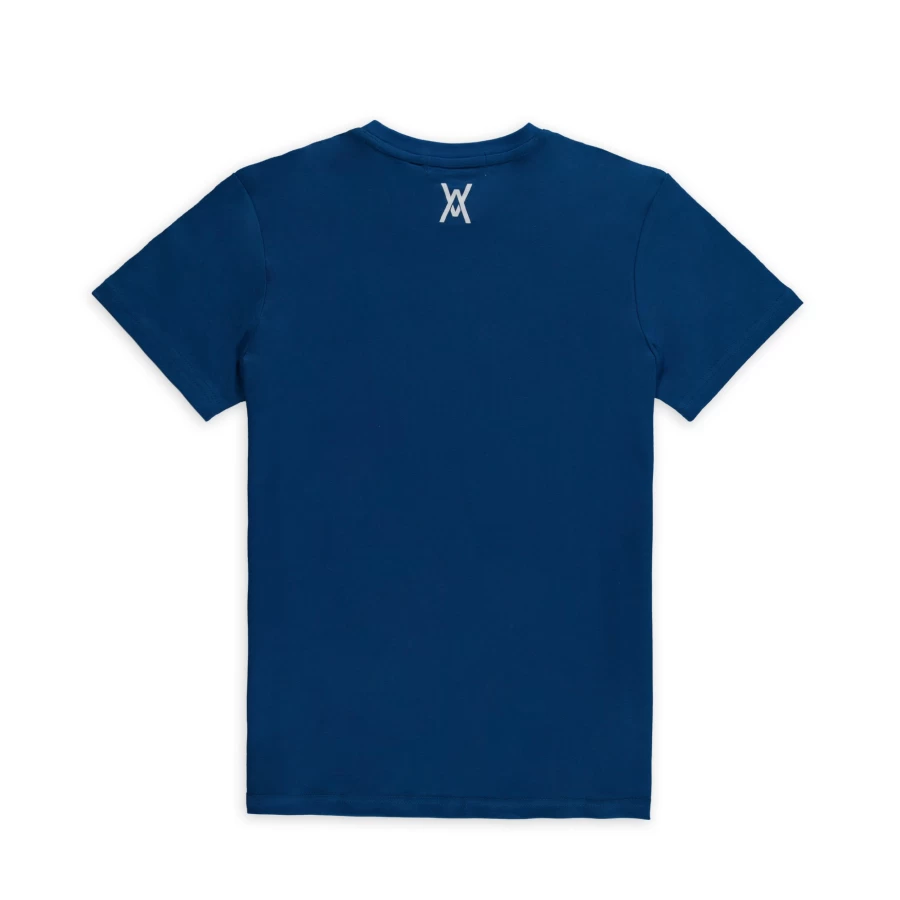 Aspact Calais Classic Blue T-Shirt for Men - Soft Cotton Crew Neck Tee
