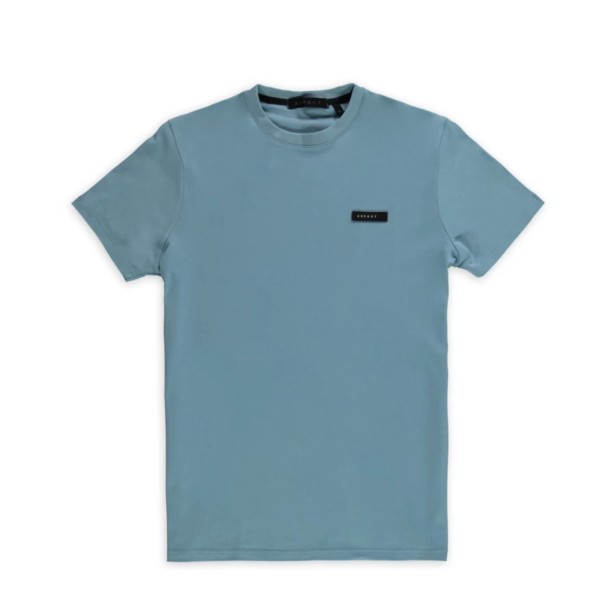 Aspact Premium Cotton Tee - Soft Light Blue T-Shirt for Men & Women