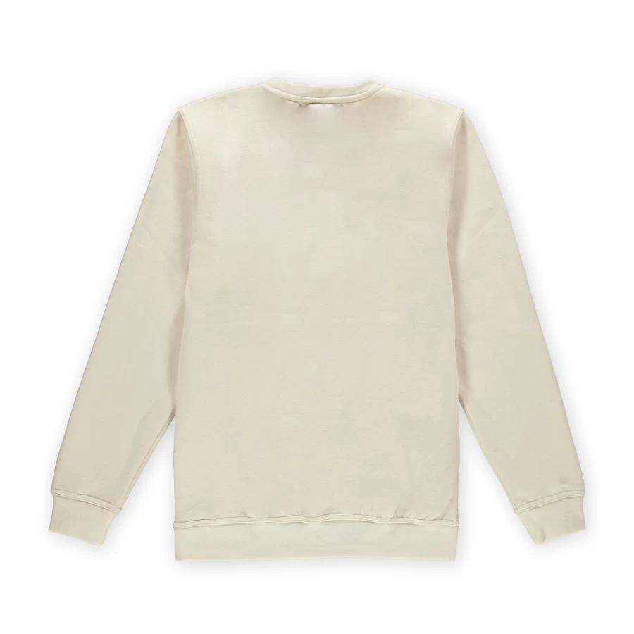 Aspact Ton Sur Ton Logo Crewneck Sand Sweatshirt - Minimalist Design, Comfort Fit, Unisex Pullover