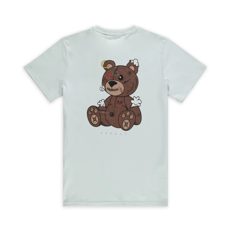 Aspact Teddy Tee Ice - Soft Cotton Comfort Fit T-Shirt for Men and Women