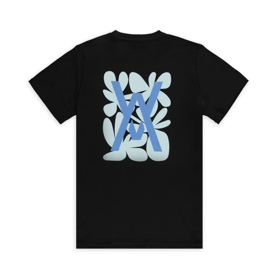 Aspact Abstract Tee 1.0 - Black Graphic T-Shirt for Men & Women