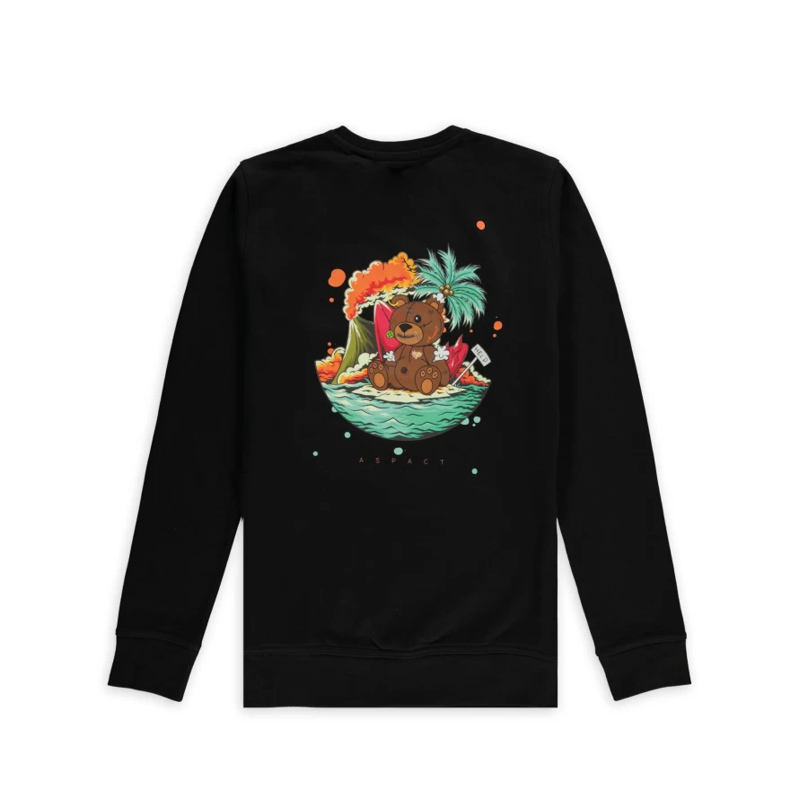 Aspact Black Teddy Bear Lost & Found Sweater - Cozy Knit Pullover for Stuffed Animals