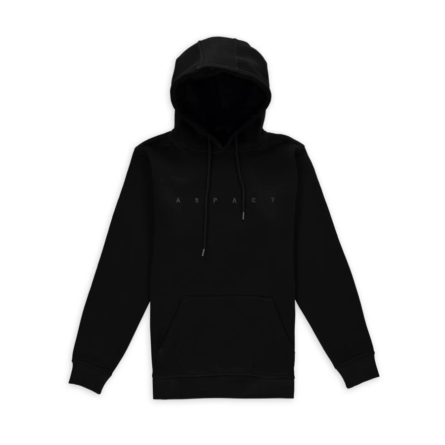 Aspact Iconic Hoodie 3.0 - Premium Black Pullover for Men & Women