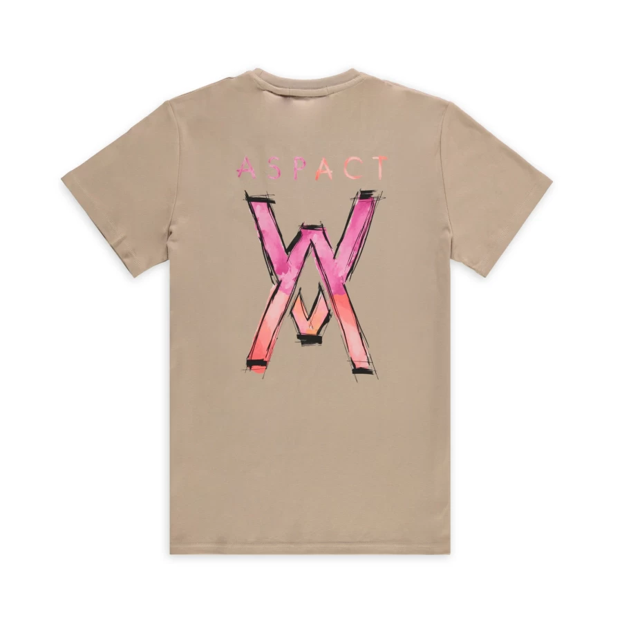 Aspact Abstract Tee 3.0 - Soft Taupe Color Comfort Fit T-Shirt for Men & Women