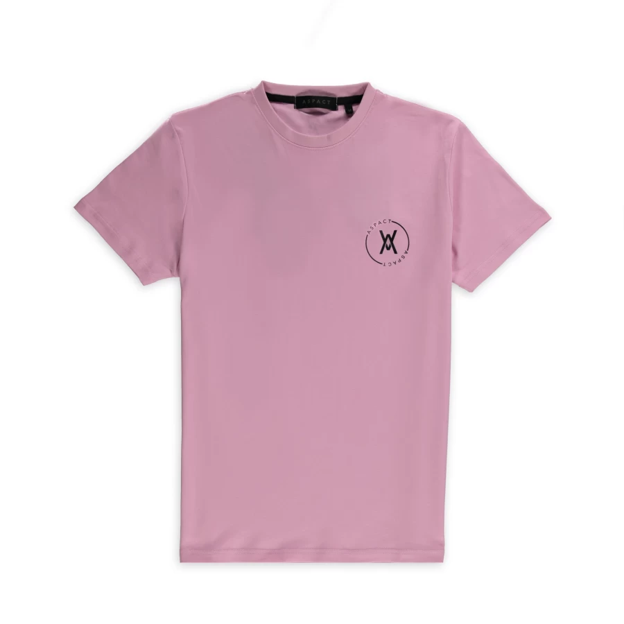 Aspact Circle Tee - Soft Lilac Cotton T-Shirt for Women | Casual Comfort Fit