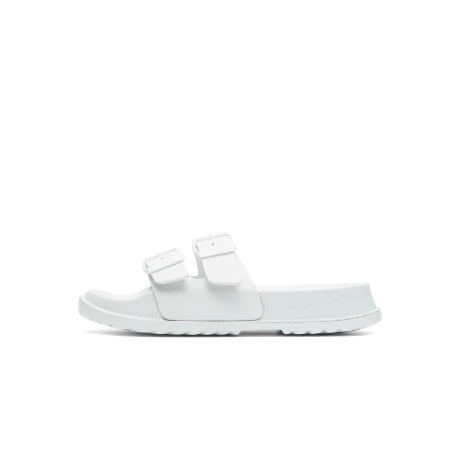 Aspact Women's Lodge White Sandals - Comfortable Casual Beach Footwear