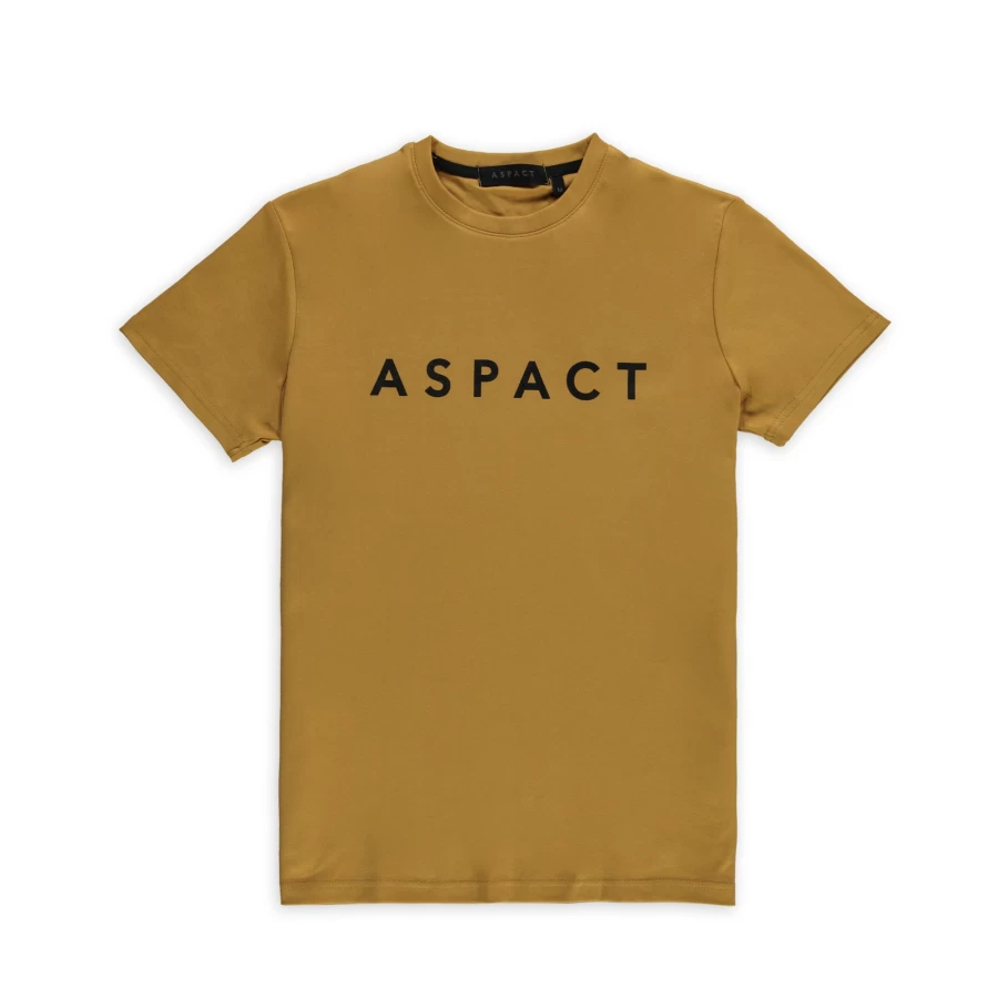 Aspact Calais Honey Color Basic Tee - Soft Cotton Short Sleeve T-Shirt for Men